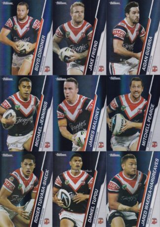 2015 NRL Traders Silver Parallel Team Set - Sydney Roosters