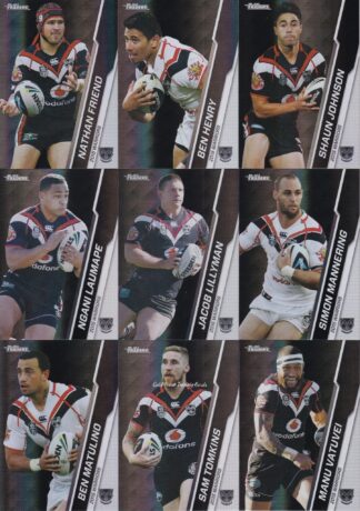 2015 NRL Traders Silver Parallel Team Set - Warriors