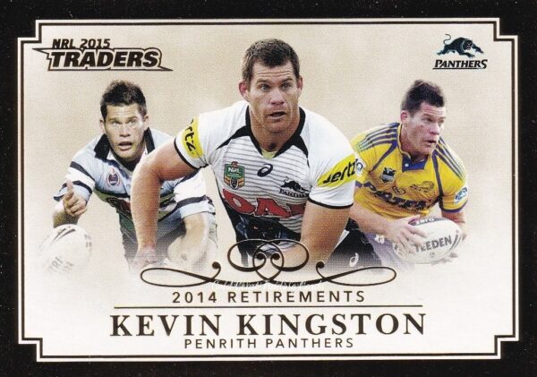 2015 NRL Traders 2014 Retirements - R07 Kevin Kingston Penrith Panthers