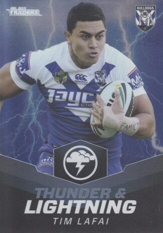 2015 NRL Traders Thunder & Lightning - TL04 Tim Lafai Canterbury Bulldogs