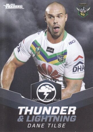 2015 NRL Traders Thunder & Lightning - TL05 Dane Tilse Canberra Raiders