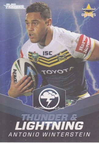 2015 NRL Traders Thunder & Lightning - TL08 Antonio Winterstein North Qld Cowboys