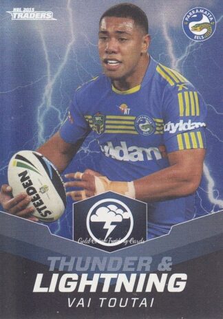 2015 NRL Traders Thunder & Lightning - TL18 Vai Toutai Parramatta Eels