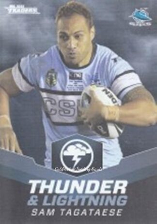 2015 NRL Traders Thunder & Lightning - TL21 Sam Tagataese Cronulla Sharks