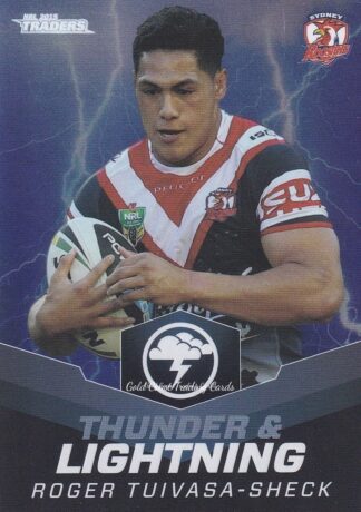 2015 NRL Traders Thunder & Lightning - TL28 Roger Tuivasa-Sheck Sydney Roosters