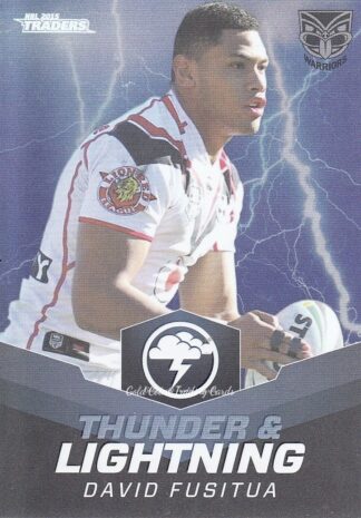 2015 NRL Traders Thunder & Lightning - TL30 David Fusitua Warriors