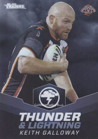 2015 NRL Traders Thunder & Lightning - TL31 Keith Galloway Wests Tigers