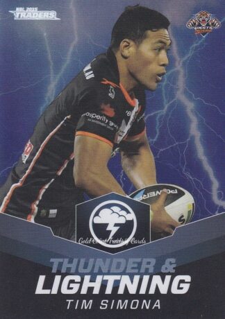 2015 NRL Traders Thunder & Lightning - TL32 Tim Simona Wests Tigers