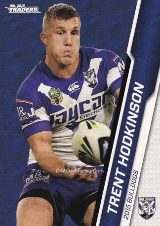 2015 NRL Traders Common Card - Base 012 Trent Hodkinson Canterbury Bulldogs