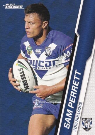 2015 NRL Traders Common Card - Base 015 Sam Perrett Canterbury Bulldogs