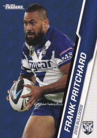 2015 NRL Traders Common Card - Base 016 Frank Pritchard Canterbury Bulldogs