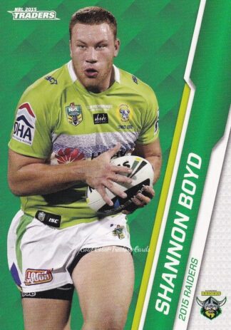 2015 NRL Traders Common Card - Base 021 Shannon Boyd Canberra Raiders