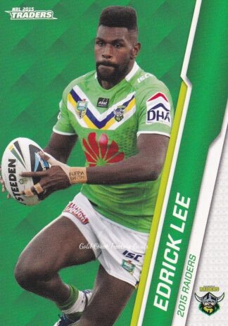 2015 NRL Traders Common Card - Base 025 Edrick Lee Canberra Raiders