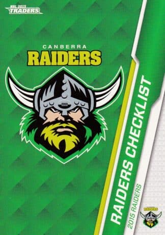 2015 NRL Traders Common Card - Base 030 Canberra Raiders Checklist