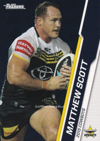 2015 NRL Traders Common Card - Base 035 Matthew Scott North Qld Cowboys