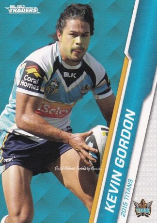 2015 NRL Traders Common Card - Base 044 Kevin Gordon Gold Coast Titans