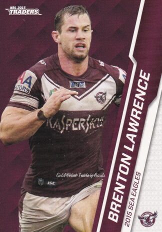 2015 NRL Traders Common Card - Base 055 Brenton Lawrence Manly Sea Eagles