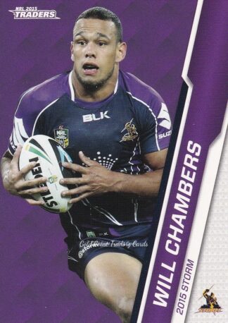 2015 NRL Traders Common Card - Base 063 Will Chambers Melbourne Storm