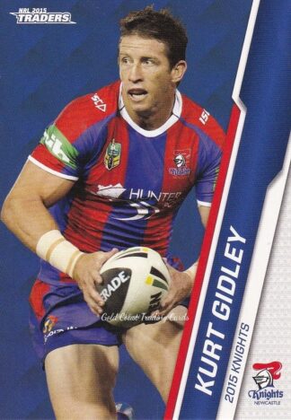 2015 NRL Traders Common Card - Base 072 Kurt Gidley Newcastle Knights