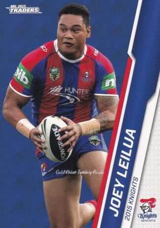 2015 NRL Traders Common Card - Base 073 Joey Leilua Newcastle Knights