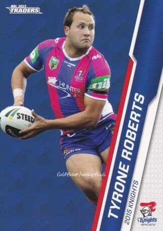 2015 NRL Traders Common Card - Base 076 Tyrone Roberts Newcastle Knights