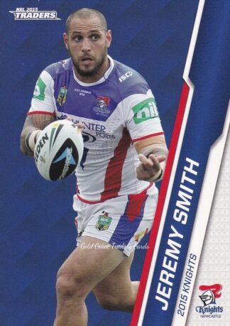 2015 NRL Traders Common Card - Base 078 Jeremy Smith Newcastle Knights