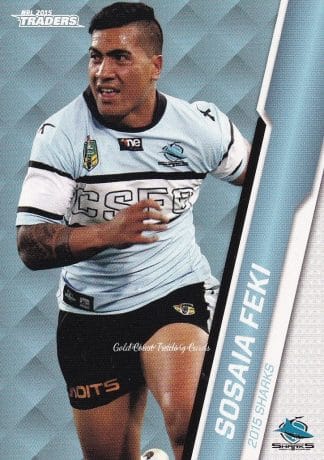 2015 NRL Traders Common Card - Base 101 Sosaia Feki Cronulla Sharks
