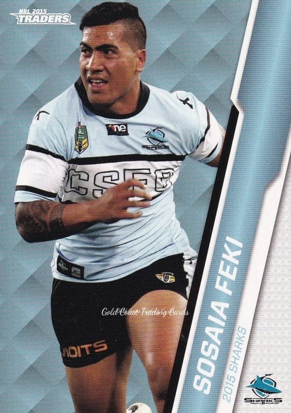 2015 NRL Traders Common Card - Base 101 Sosaia Feki Cronulla Sharks