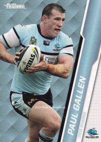 2015 NRL Traders Common Card - Base 103 Paul Gallen Cronulla Sharks