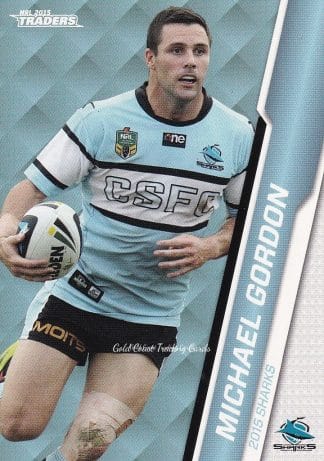 2015 NRL Traders Common Card - Base 104 Michael Gordon Cronulla Sharks
