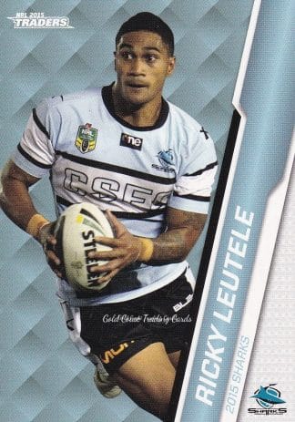 2015 NRL Traders Common Card - Base 106 Ricky Leutele Cronulla Sharks