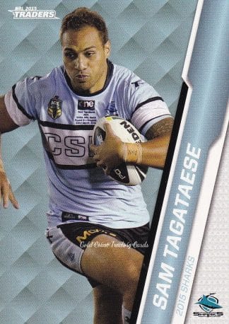 2015 NRL Traders Common Card - Base 108 Sam Tagataese Cronulla Sharks