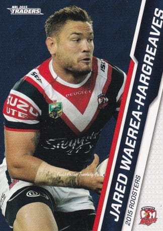 2015 NRL Traders Common Card - Base 139 Jared Waerea-Hargreaves Sydney Roosters