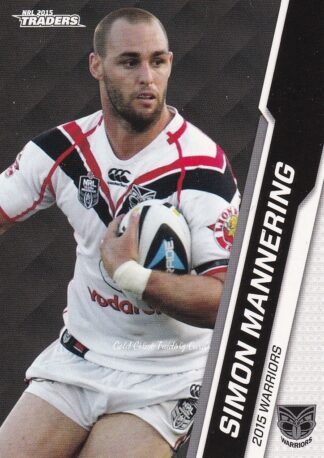 2015 NRL Traders Common Card - Base 146 Simon Mannering Warriors