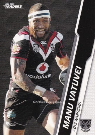 2015 NRL Traders Common Card - Base 149 Manu Vatuvei Warriors