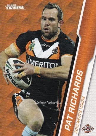 2015 NRL Traders Common Card - Base 155 Pat Richards Wests Tigers