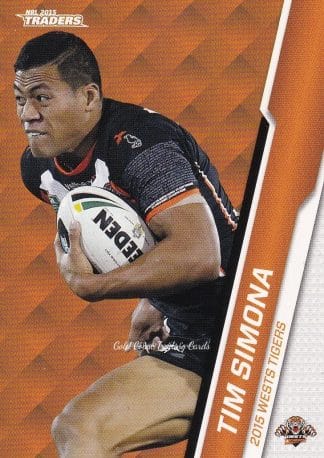 2015 NRL Traders Common Card - Base 156 Tim Simona Wests Tigers