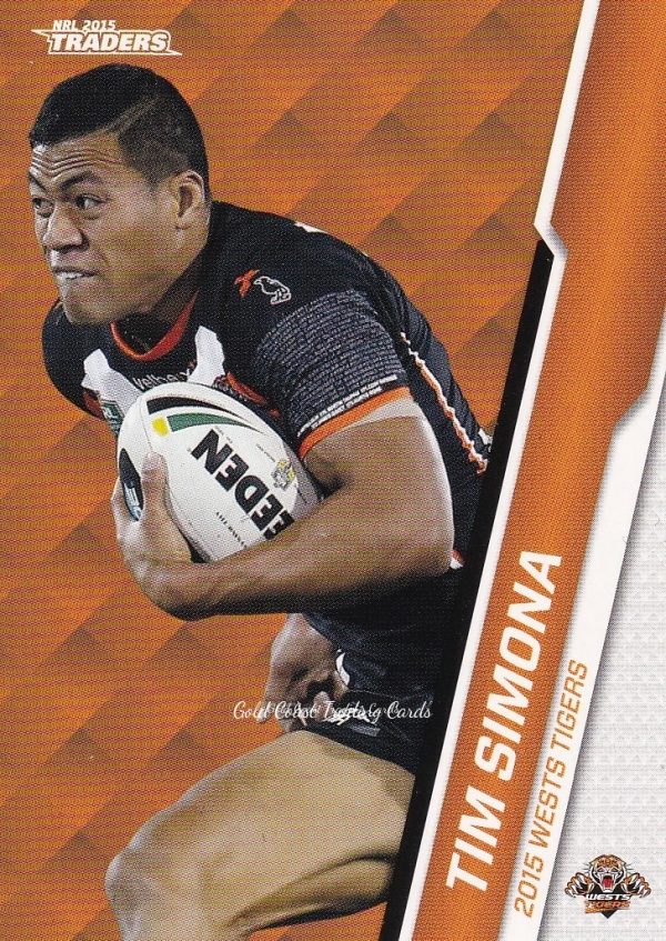 2015 NRL Traders Common Card - Base 156 Tim Simona Wests Tigers