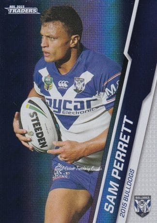 2015 NRL Traders Silver Parallels - P014 Sam Perrett Canterbury Bulldogs