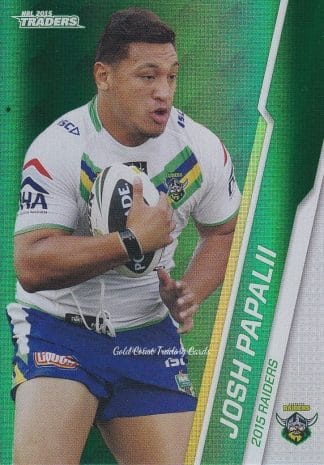 2015 NRL Traders Silver Parallels - P024 Josh Papalii Canberra Raiders