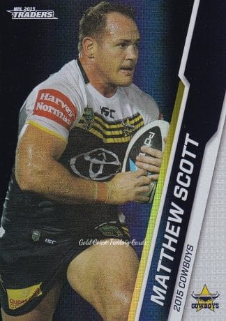 2015 NRL Traders Silver Parallels - P032 Matthew Scott North Qld Cowboys