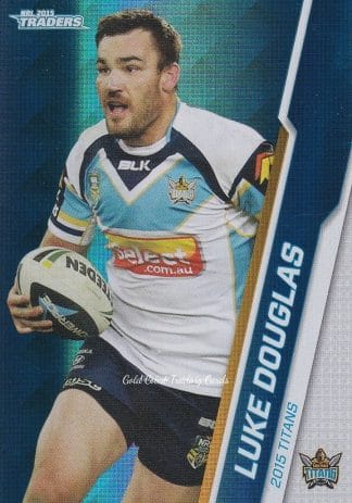 2015 NRL Traders Silver Parallels - P038 Luke Douglas Gold Coast Titans