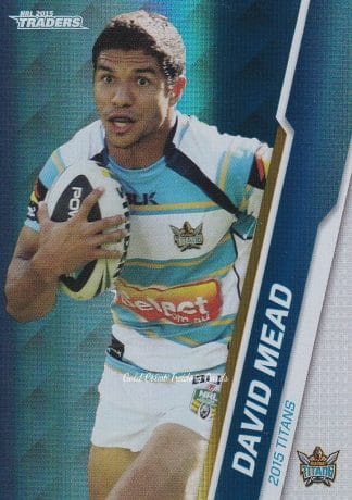 2015 NRL Traders Silver Parallels - P041 David Mead Gold Coast Titans