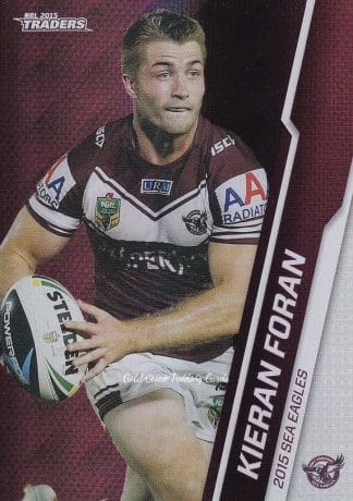 2015 NRL Traders Silver Parallels - P049 Kieran Foran Manly Sea Eagles