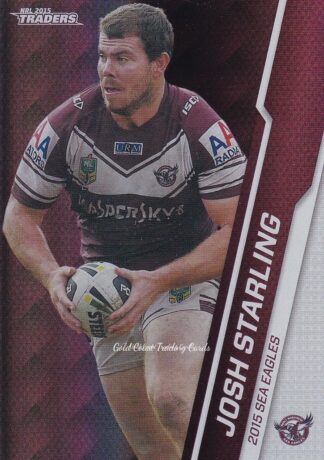 2015 NRL Traders Silver Parallels - P053 Josh Starling Manly Sea Eagles
