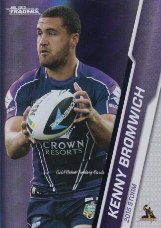 2015 NRL Traders Silver Parallels - P056 Kenny Bromwich Melbourne Storm