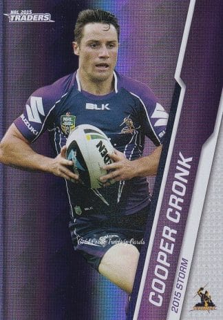 2015 NRL Traders Silver Parallels - P058 Cooper Cronk Melbourne Storm