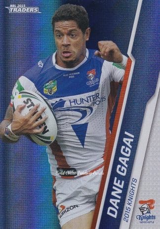 2015 NRL Traders Silver Parallels - P064 Dane Gagai Newcastle Knights