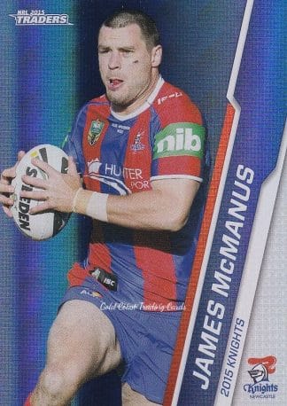 2015 NRL Traders Silver Parallels - P067 James McManus Newcastle Knights