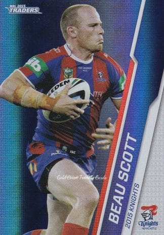 2015 NRL Traders Silver Parallels - P070 Beau Scott Newcastle Knights